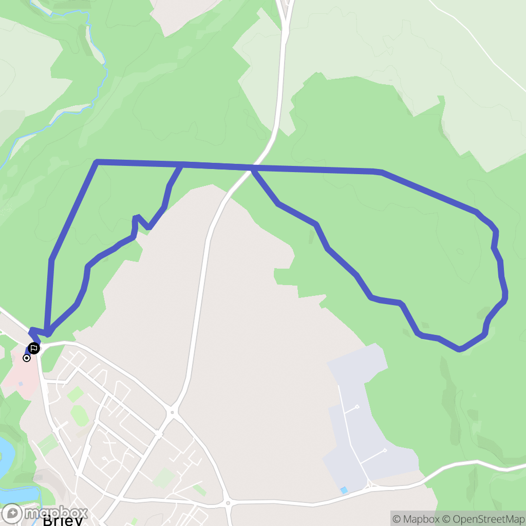 Val de Briey : carte du parcours de randonnée - France