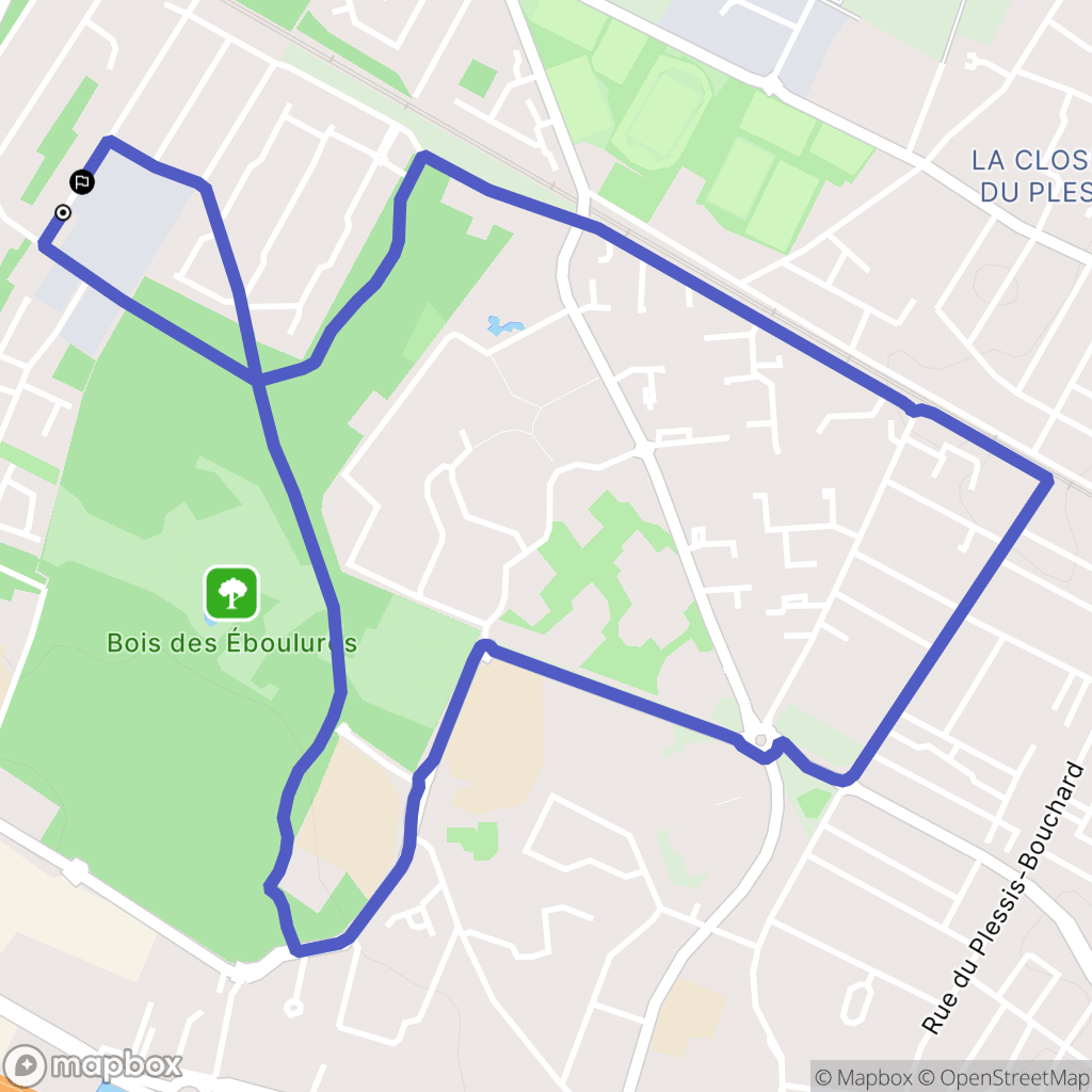 Montigny-lès-Cormeilles : carte du parcours de randonnée - France