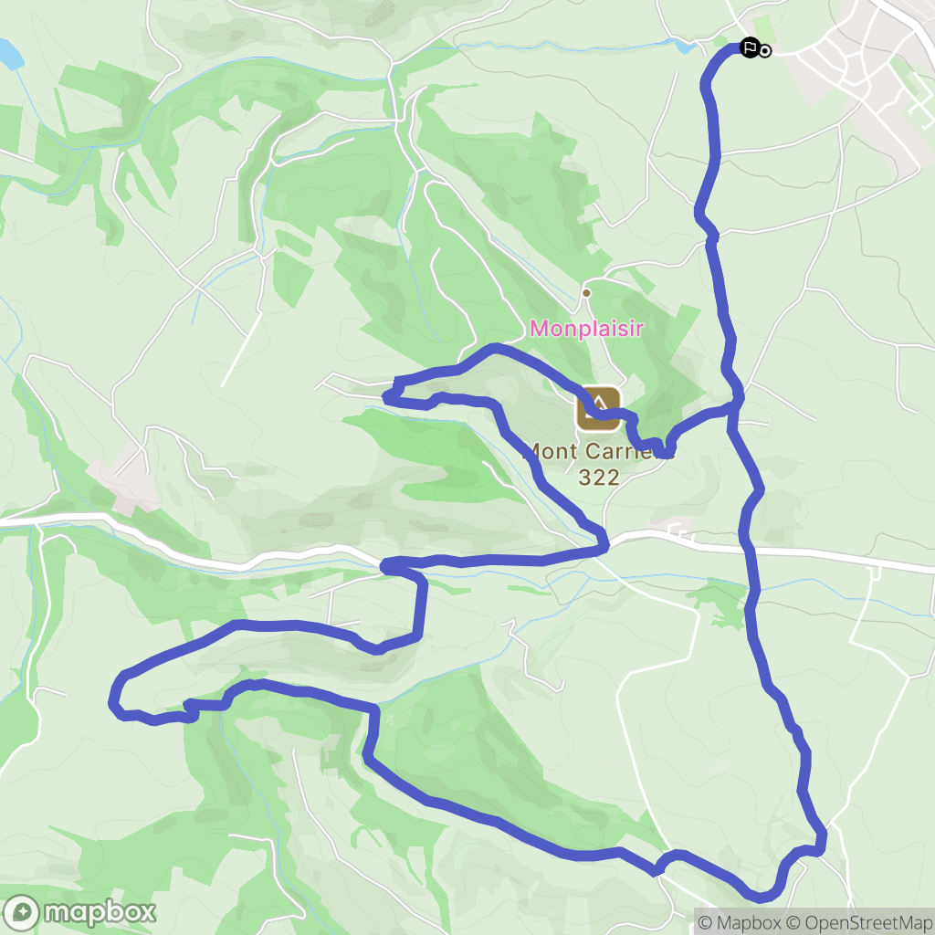 Villasavary : carte du parcours de randonnée - France