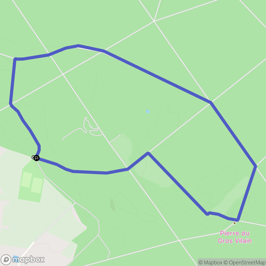 Paucourt : carte du parcours de randonnée - France