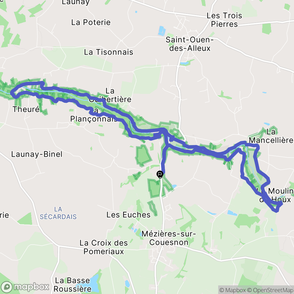 Mézières-sur-Couesnon: routekaart voor buitenactiviteiten - France