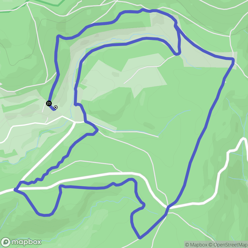Saint-Laurent-les-Bains-Laval-d'Aurelle : carte du parcours de randonnée - France