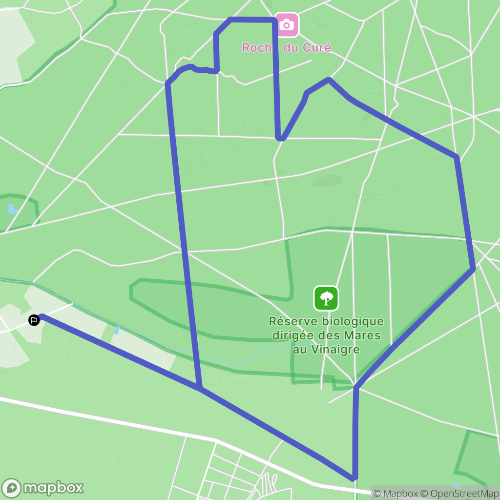Condé-sur-Vesgre : carte du parcours de randonnée - France