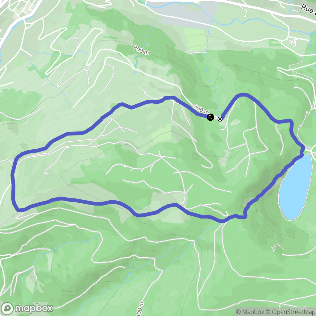 La Bresse : carte du parcours de randonnée - France