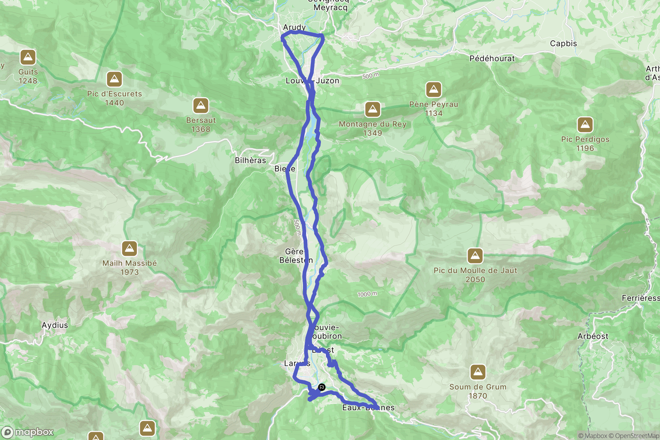 Laruns: routekaart voor buitenactiviteiten - France