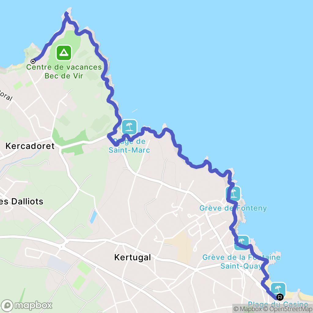 Tréveneuc: routekaart voor buitenactiviteiten - France