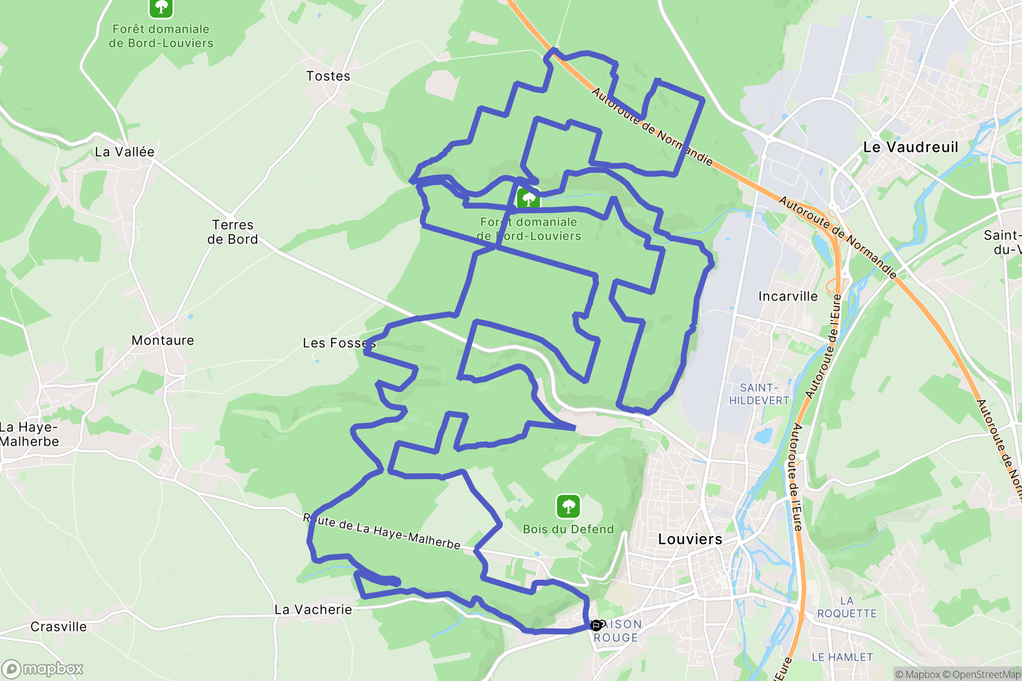 Louviers: routekaart voor buitenactiviteiten - France