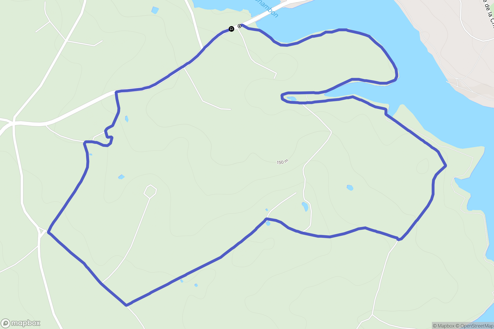 Saint-Georges-de-Noisné : carte du parcours de randonnée - France