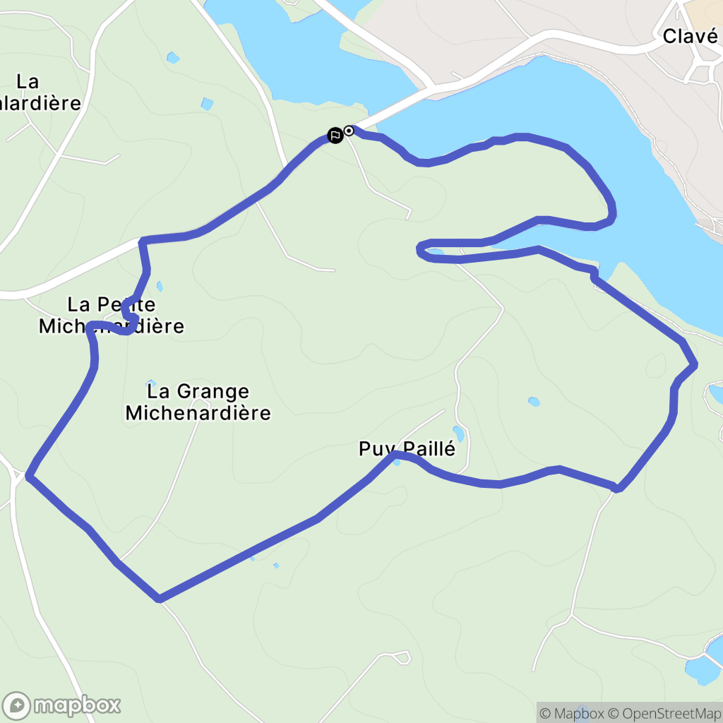 Saint-Georges-de-Noisné : carte du parcours de randonnée - France