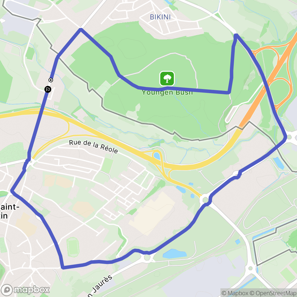 Mont-Saint-Martin : carte du parcours de randonnée - France