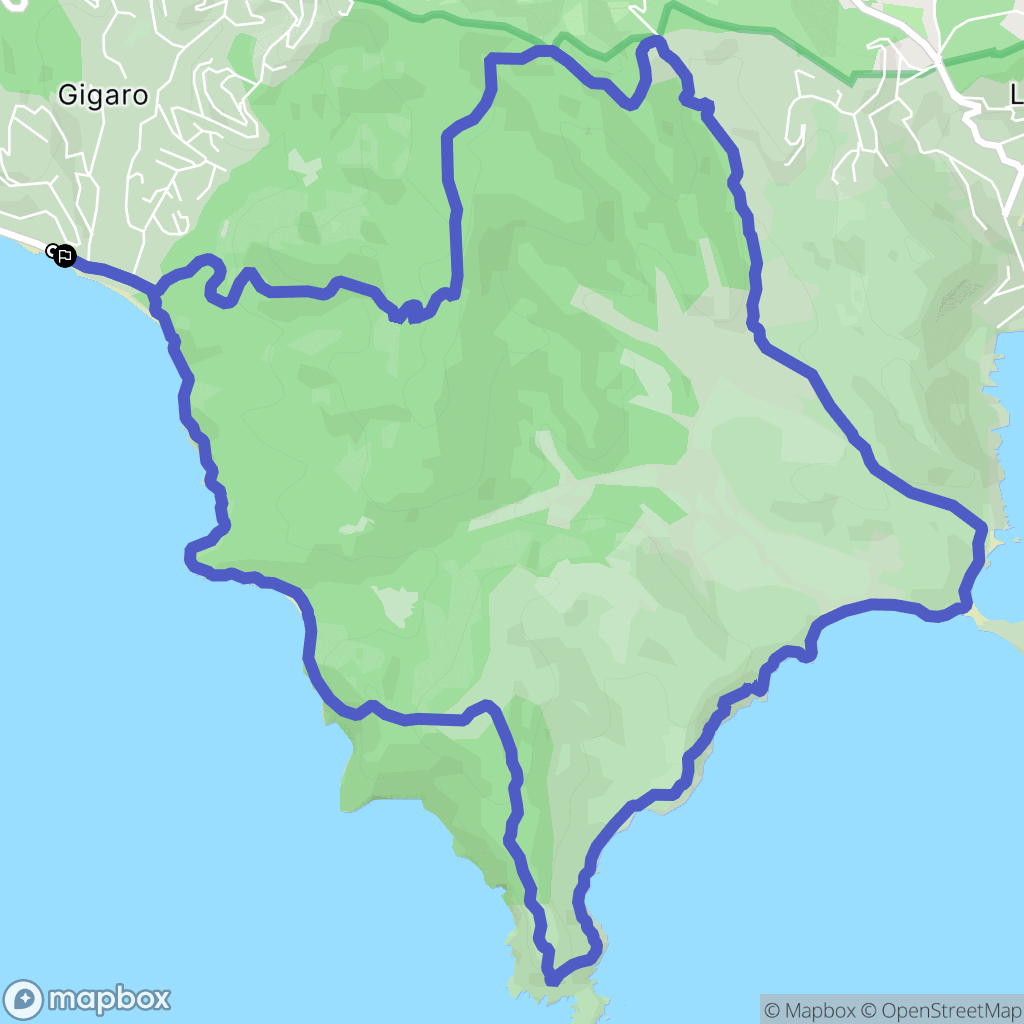 La Croix-Valmer : carte du parcours de randonnée - France