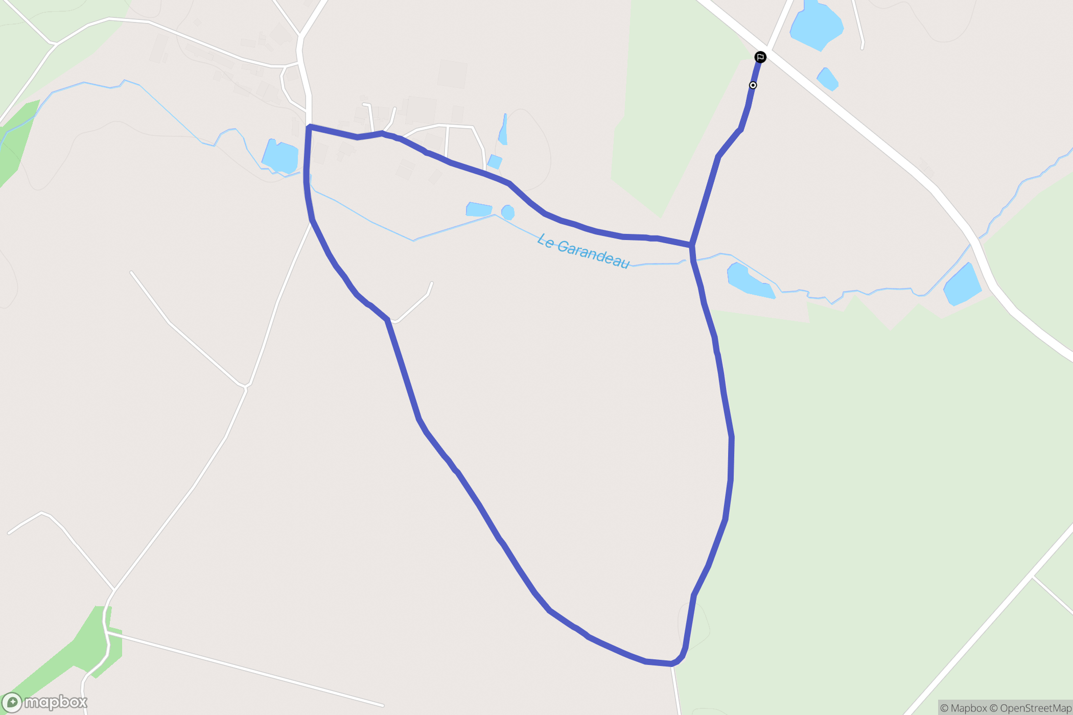 Sainte-Flaive-des-Loups : carte du parcours de randonnée - France