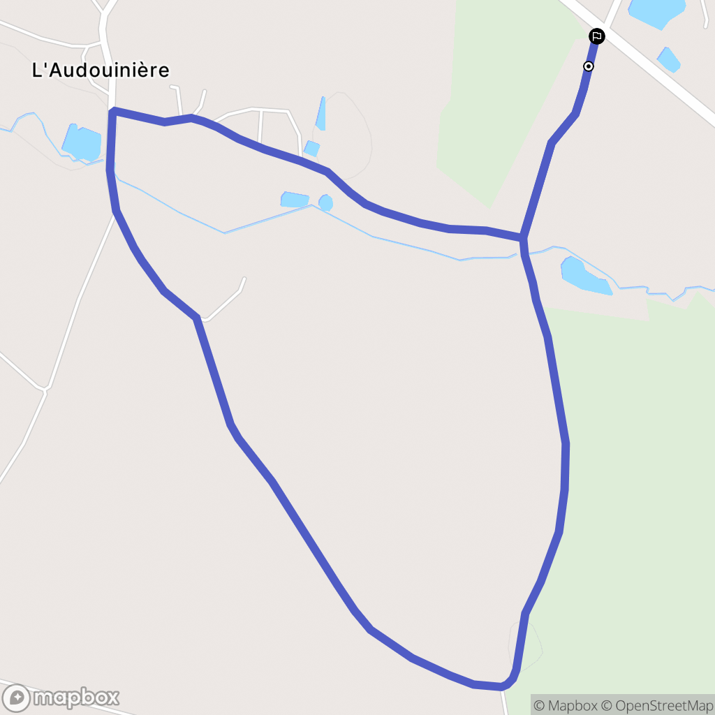 Sainte-Flaive-des-Loups : carte du parcours de randonnée - France