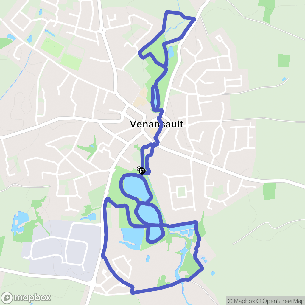 Venansault : carte du parcours de randonnée - France