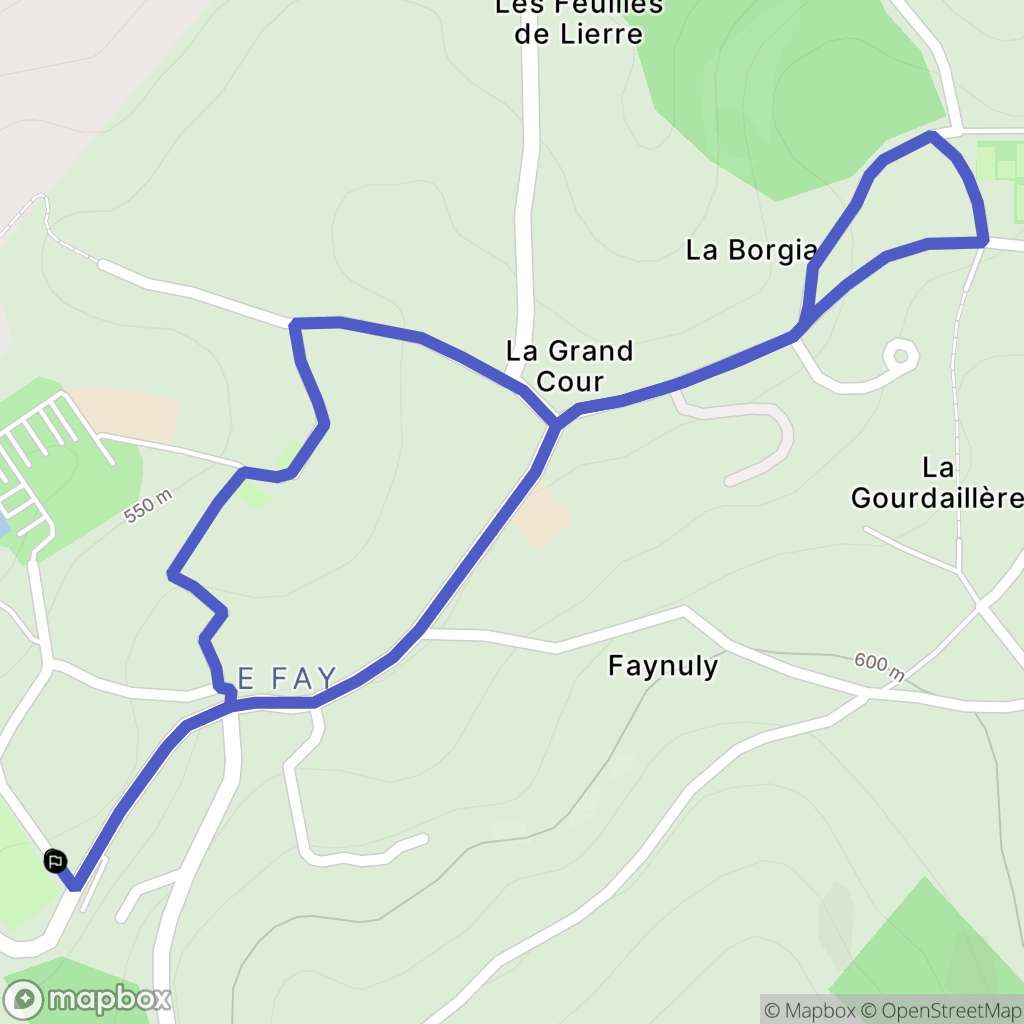 Saint-Jean-Bonnefonds : carte du parcours de randonnée - France