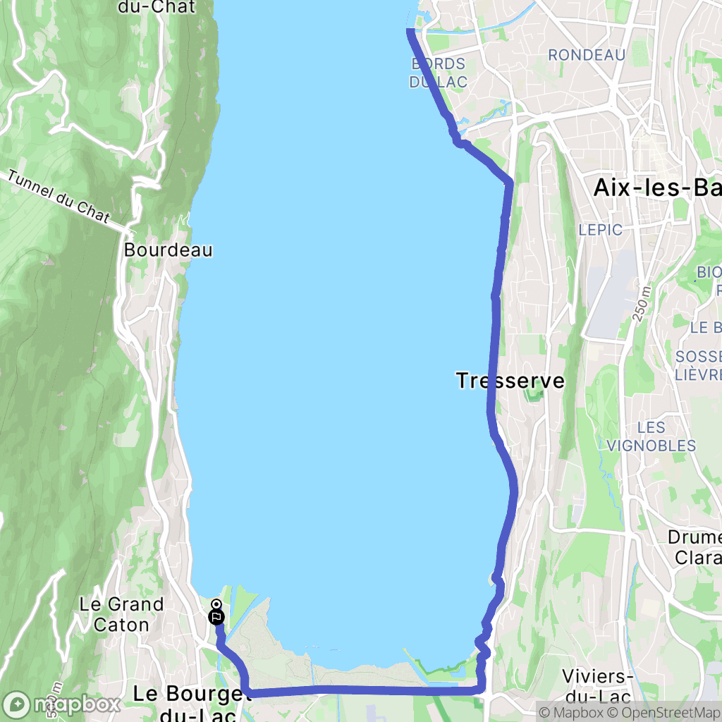 Le Bourget-du-Lac: routekaart voor buitenactiviteiten - France