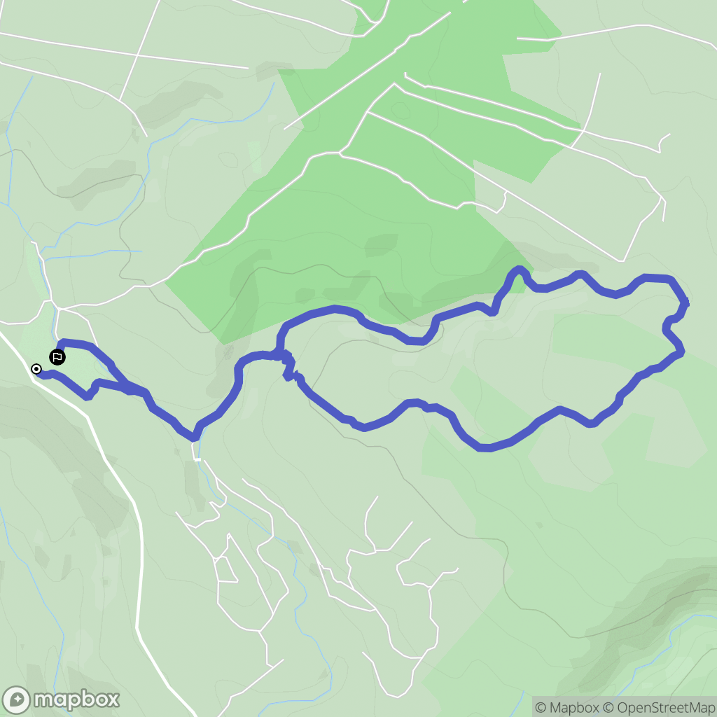Le Beausset : carte du parcours de randonnée - France