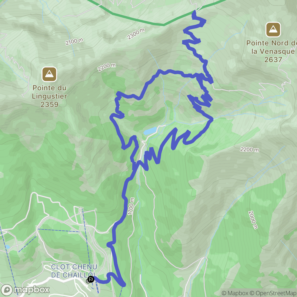 Saint-Michel-de-Chaillol : carte du parcours de randonnée - France