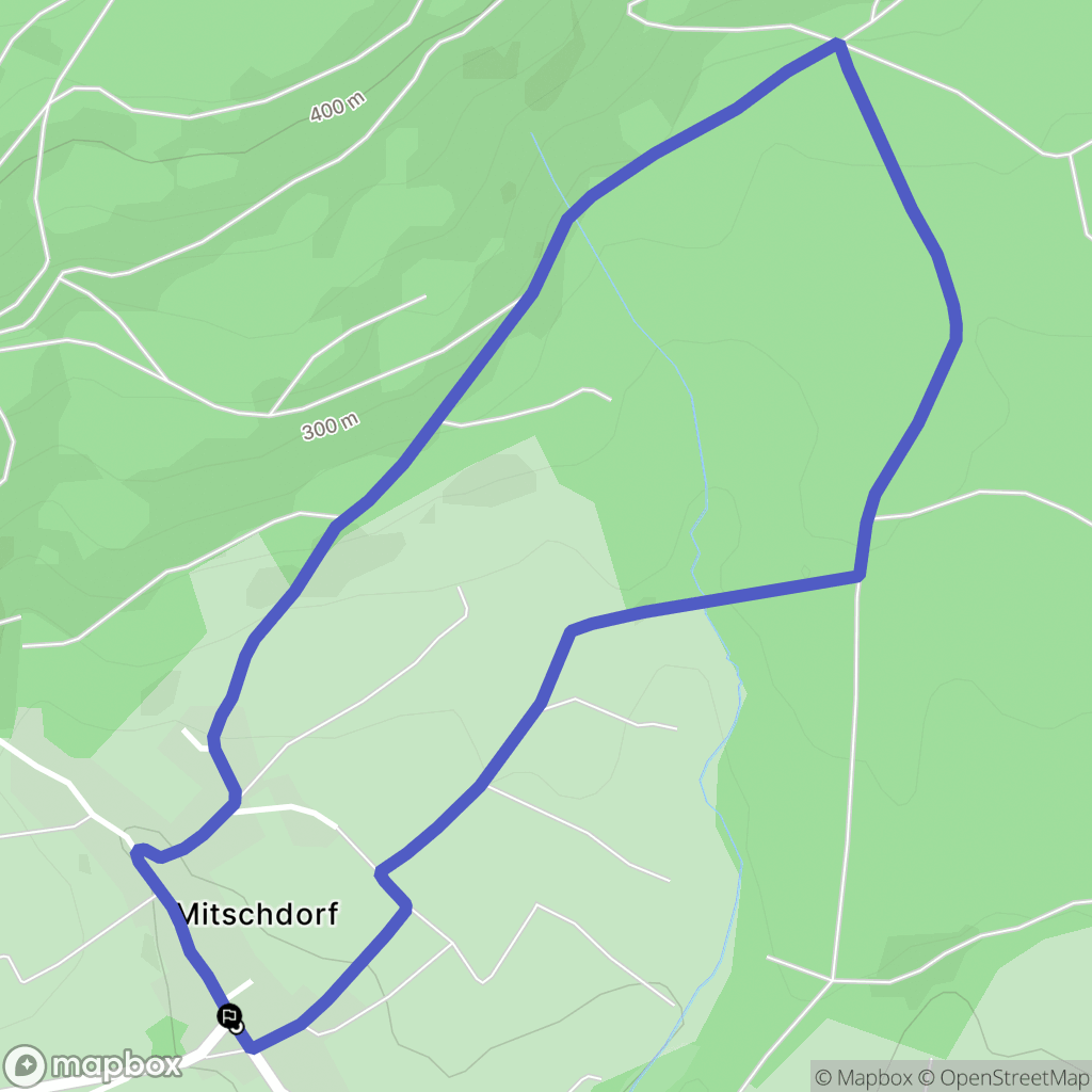 Gœrsdorf : carte du parcours de randonnée - France