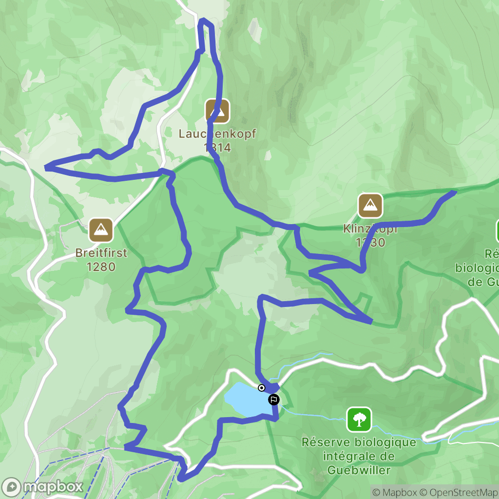 Linthal : carte du parcours de randonnée - France
