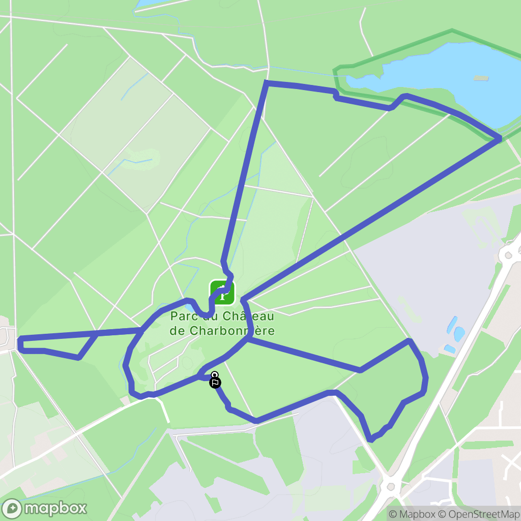 Saint  Jean de Braye : carte du parcours de randonnée - France