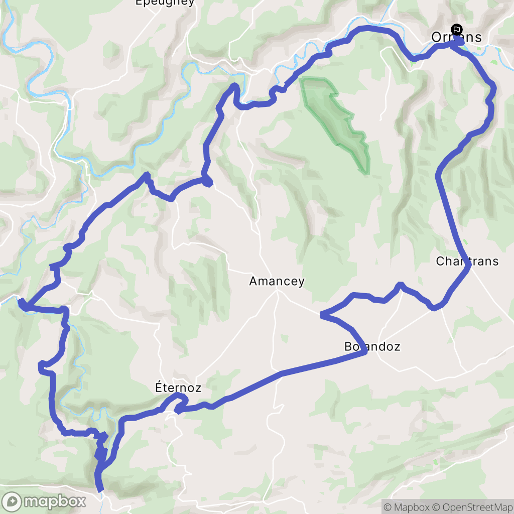 Ornans: routekaart voor buitenactiviteiten - France
