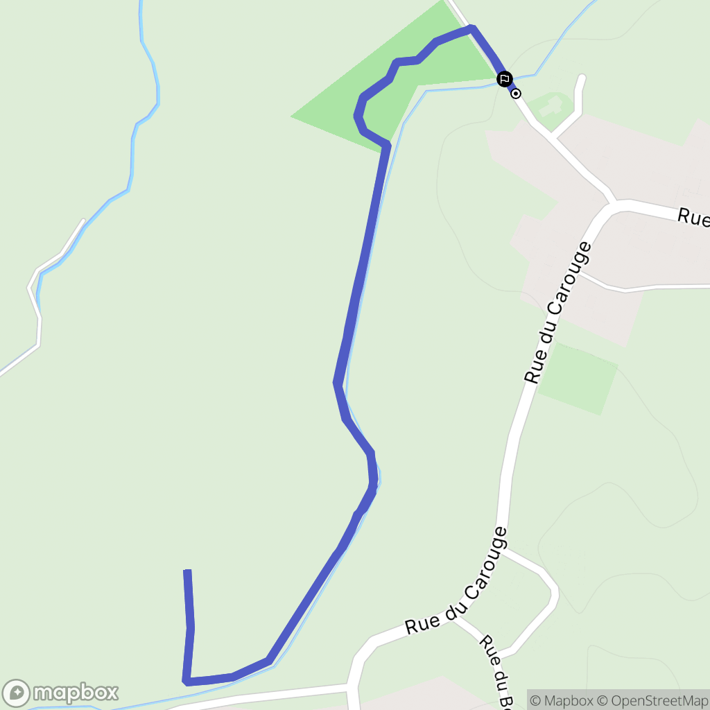 Davrey : carte du parcours de randonnée - France