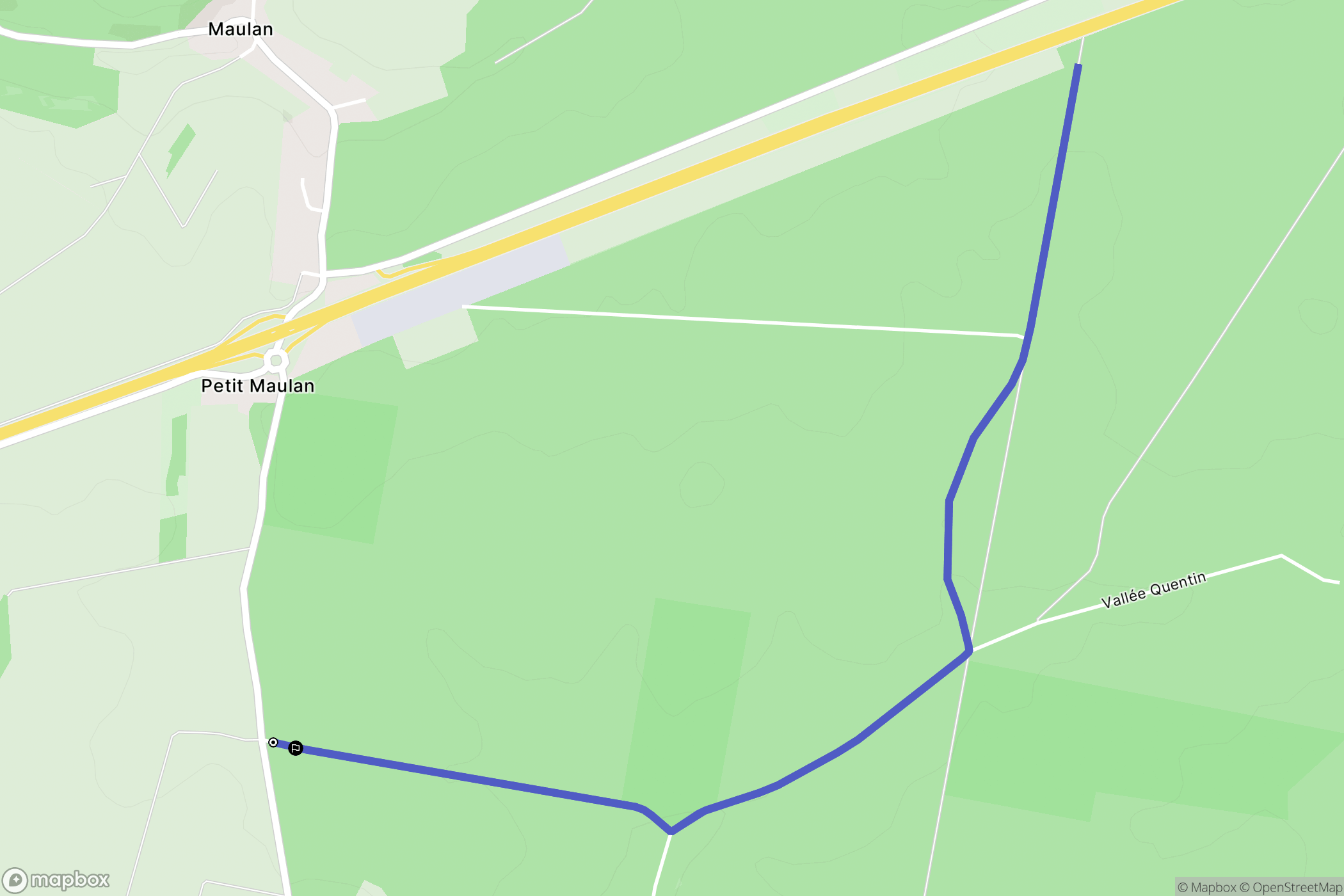 Ligny-en-Barrois : carte du parcours de randonnée - France