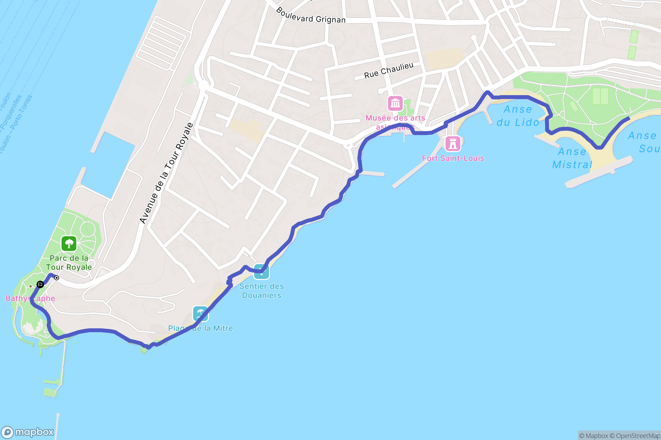 Toulon: routekaart voor buitenactiviteiten - France
