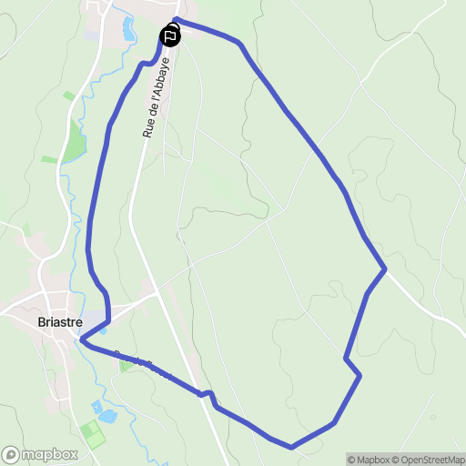 Solesmes : carte du parcours de randonnée - France