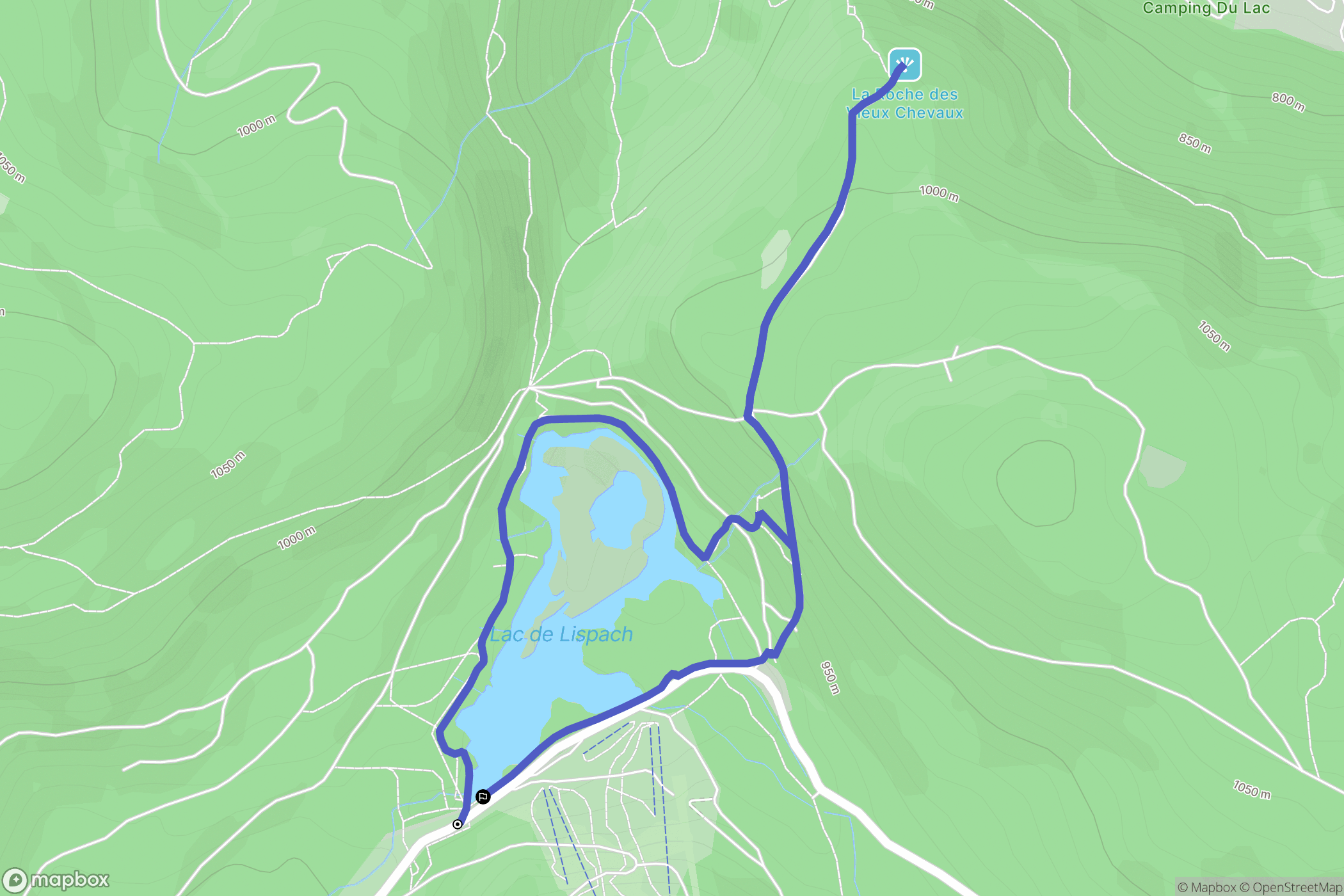 La Bresse : carte du parcours de randonnée - France