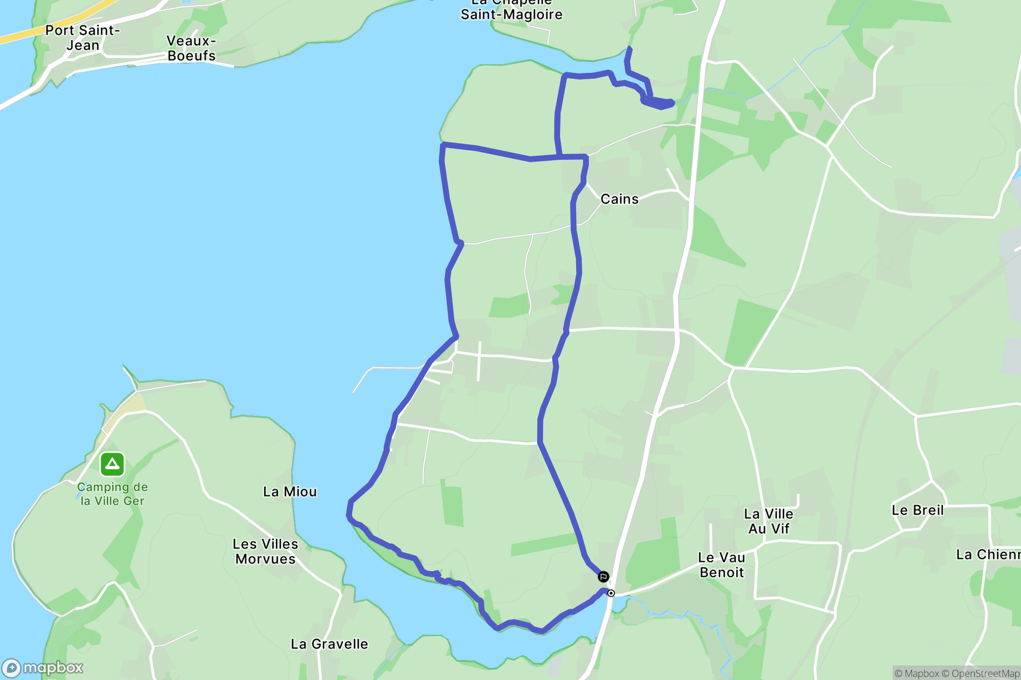 Pleudihen-sur-Rance : carte du parcours de randonnée - France