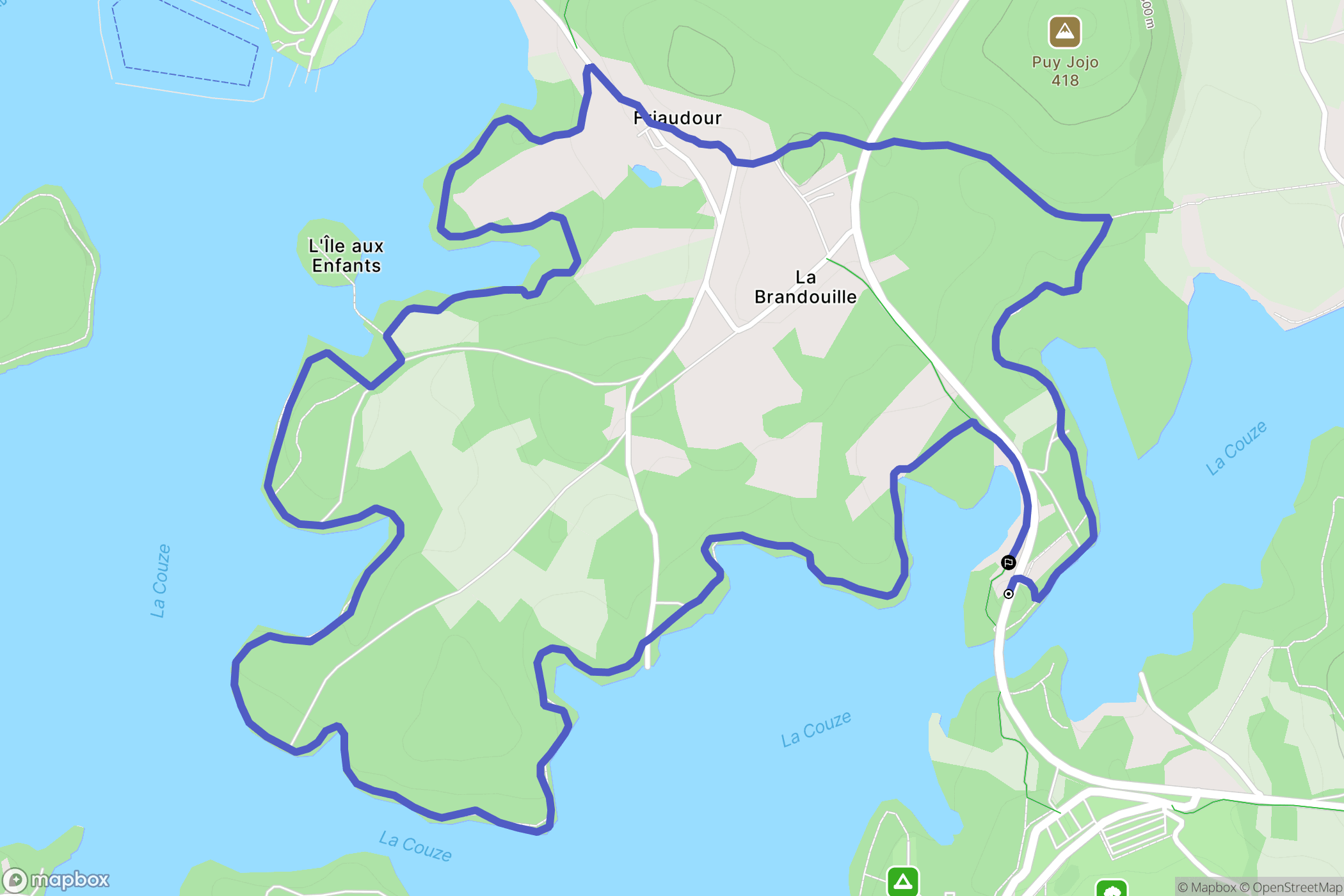 Razès : carte du parcours de randonnée - France