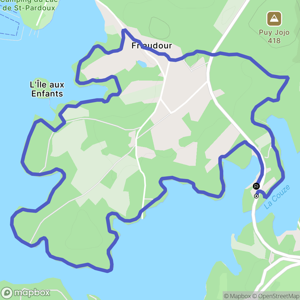 Razès : carte du parcours de randonnée - France