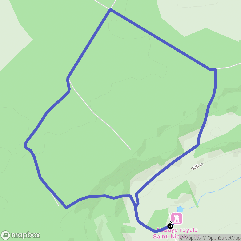Andelot-Blancheville : carte du parcours de randonnée - France