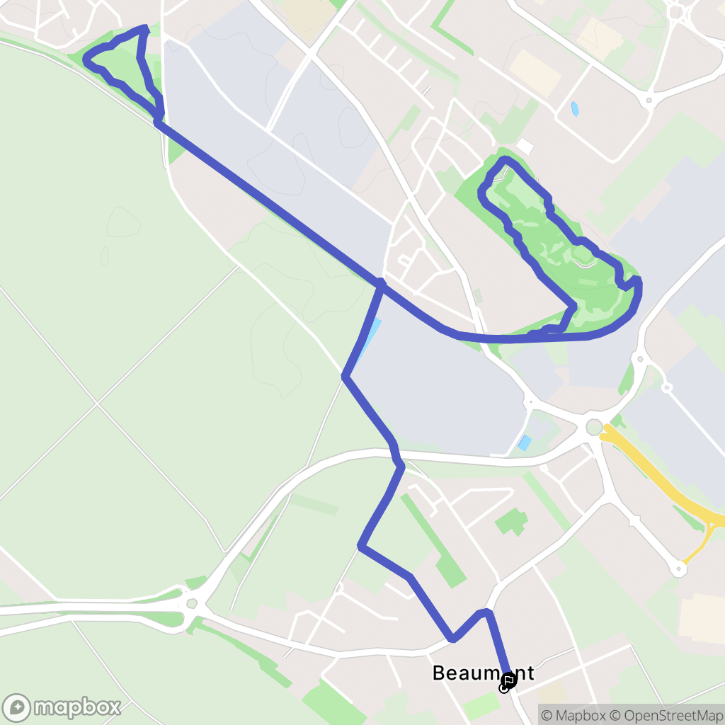Hénin-Beaumont : carte du parcours de randonnée - France