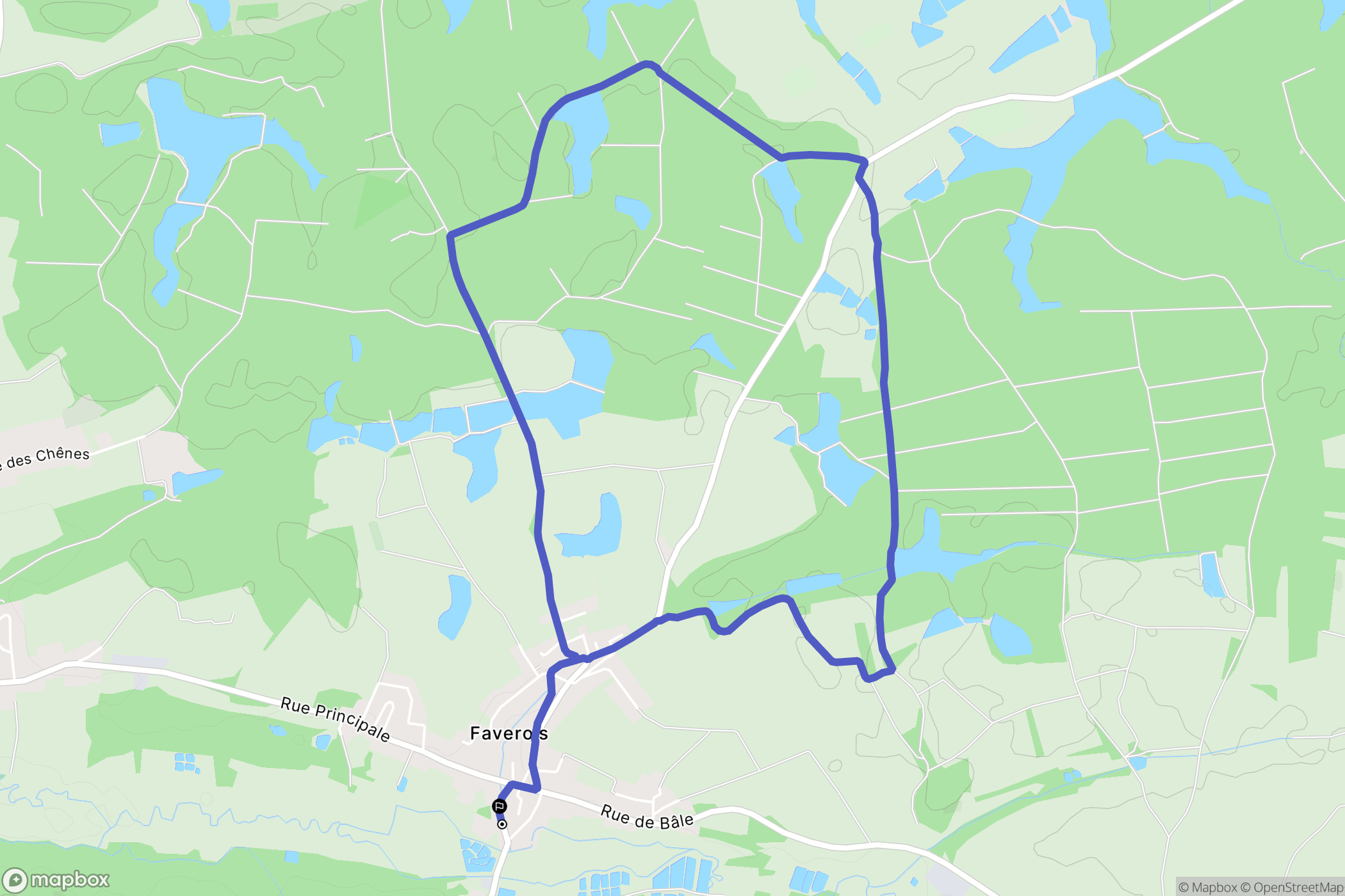 Faverois: routekaart voor buitenactiviteiten - France