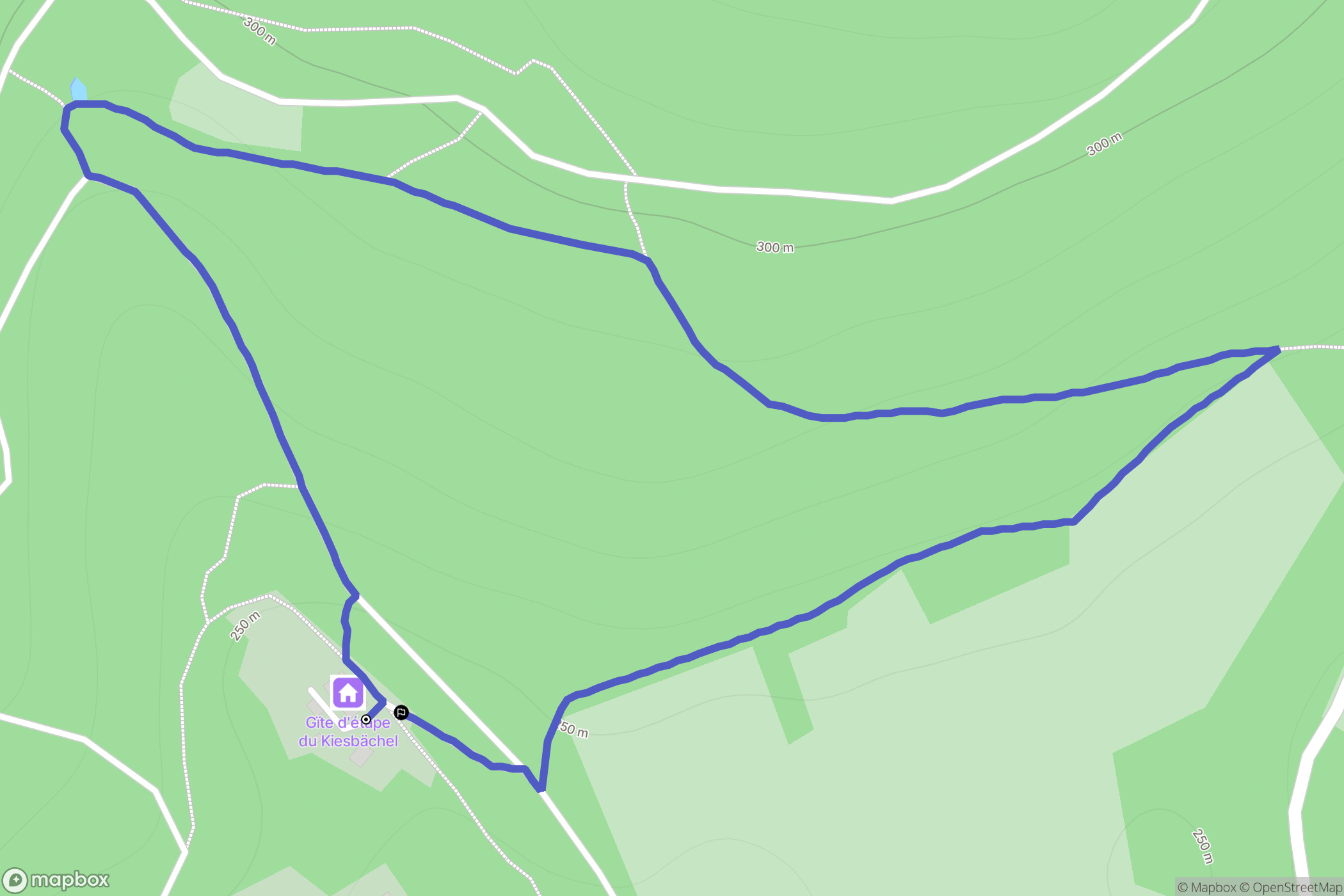 Reipertswiller : carte du parcours de randonnée - France