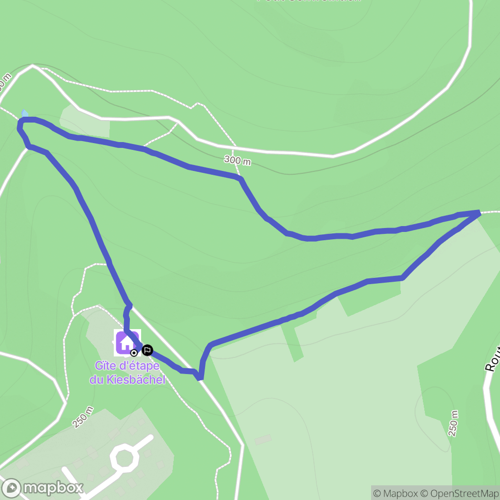 Reipertswiller : carte du parcours de randonnée - France