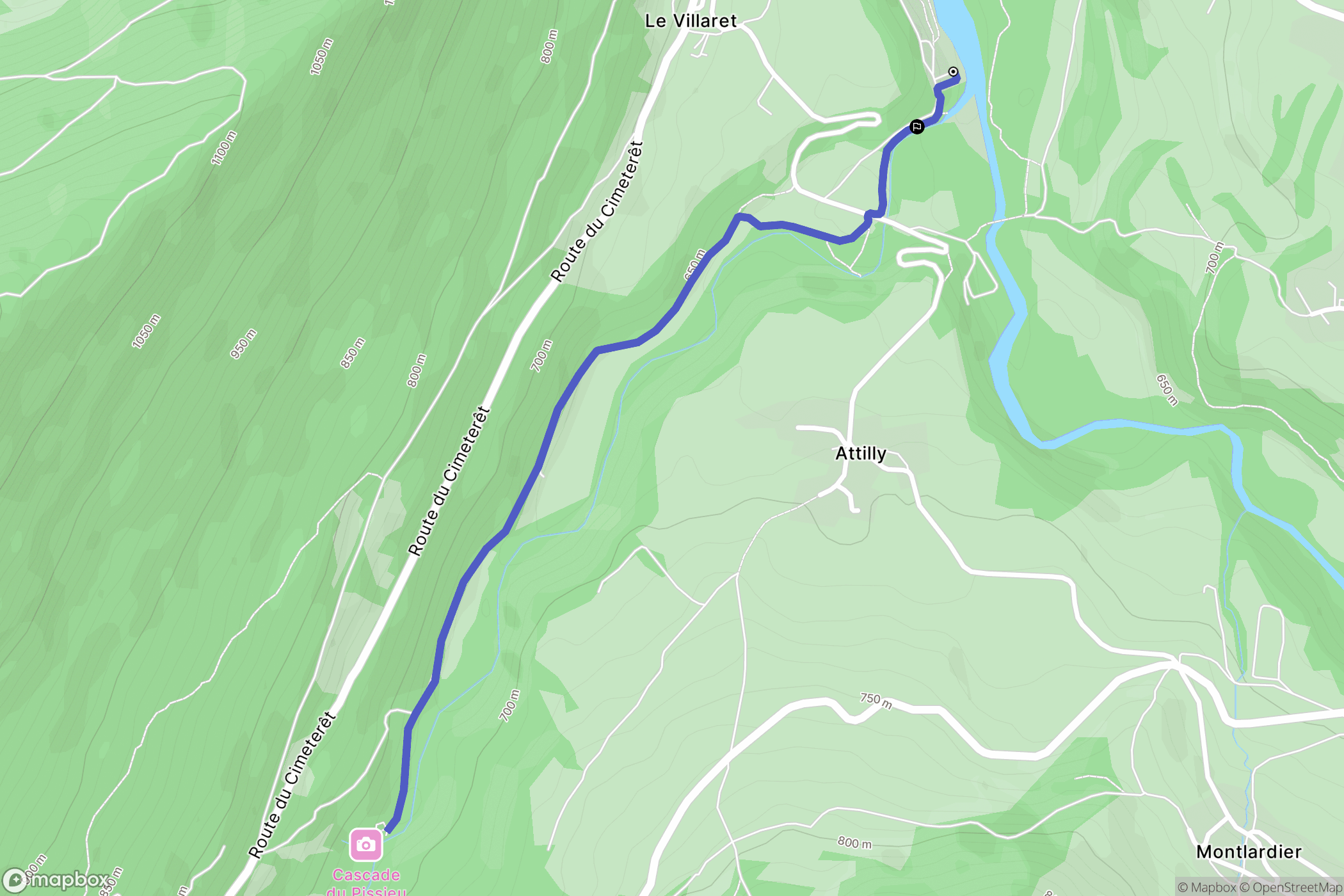 Le Châtelard: routekaart voor buitenactiviteiten - France