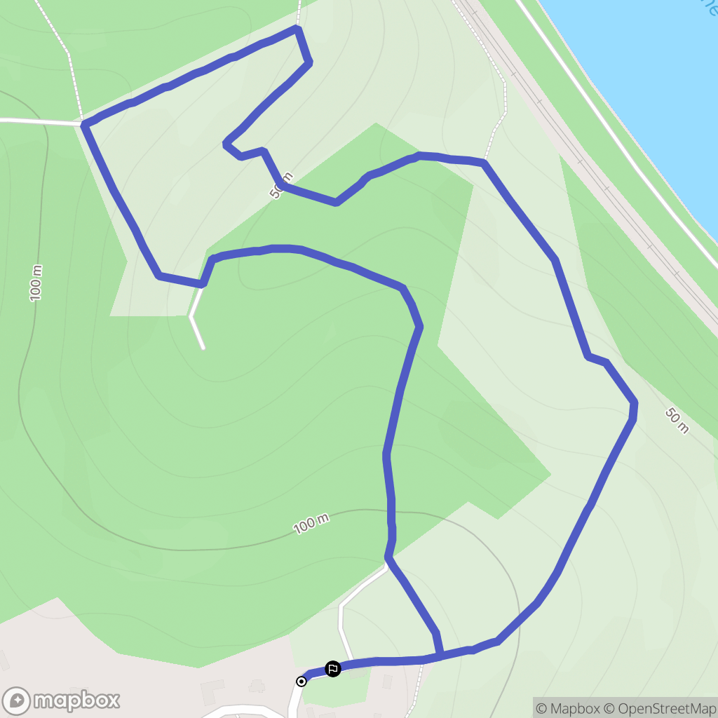Vironvay : carte du parcours de randonnée - France
