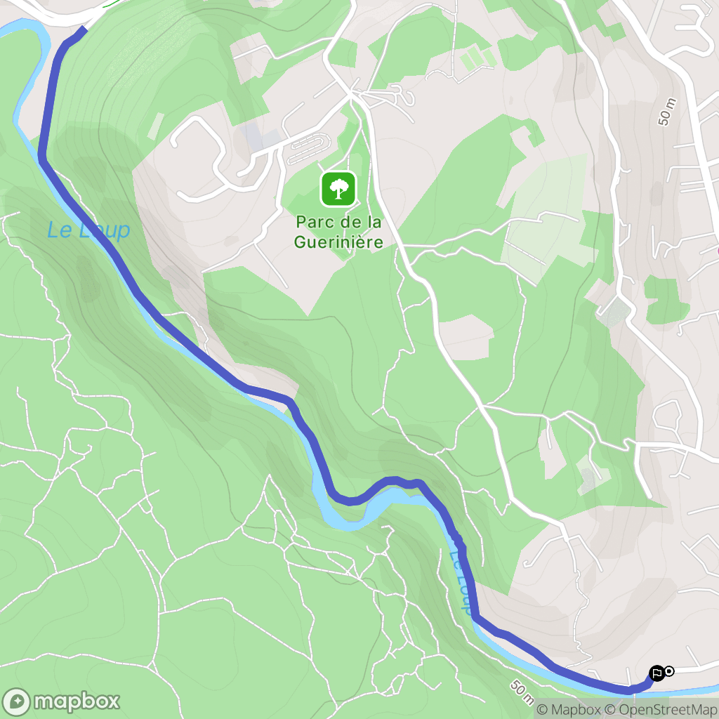 La Colle-sur-Loup : carte du parcours de randonnée - France