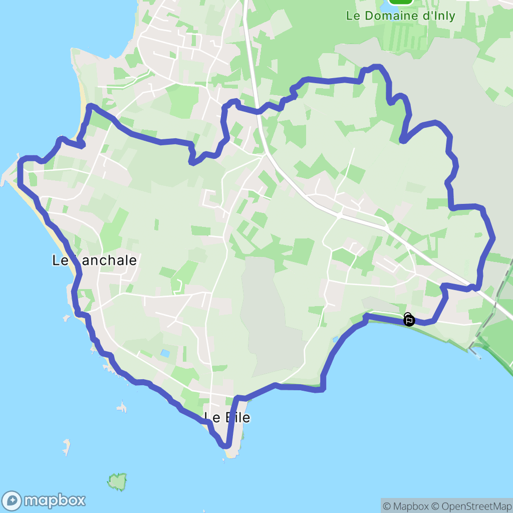 Pénestin : carte du parcours de randonnée - France