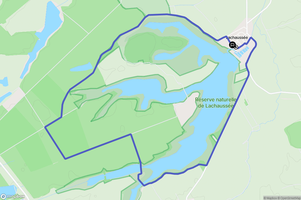 Lachaussée : carte du parcours de randonnée - France