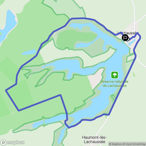 Lachaussée : carte du parcours de randonnée - France