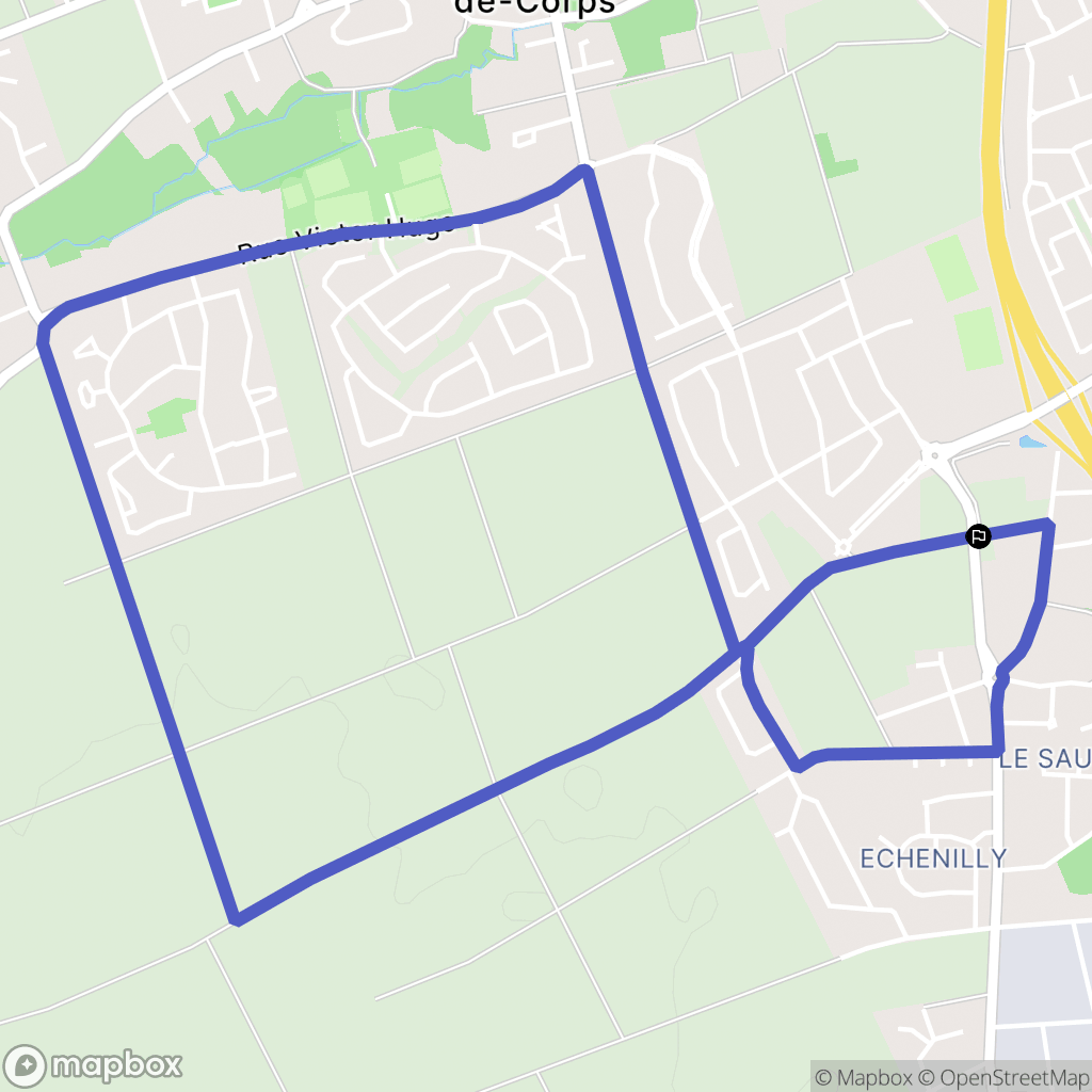 Saint-André-les-Vergers : carte du parcours de randonnée - France