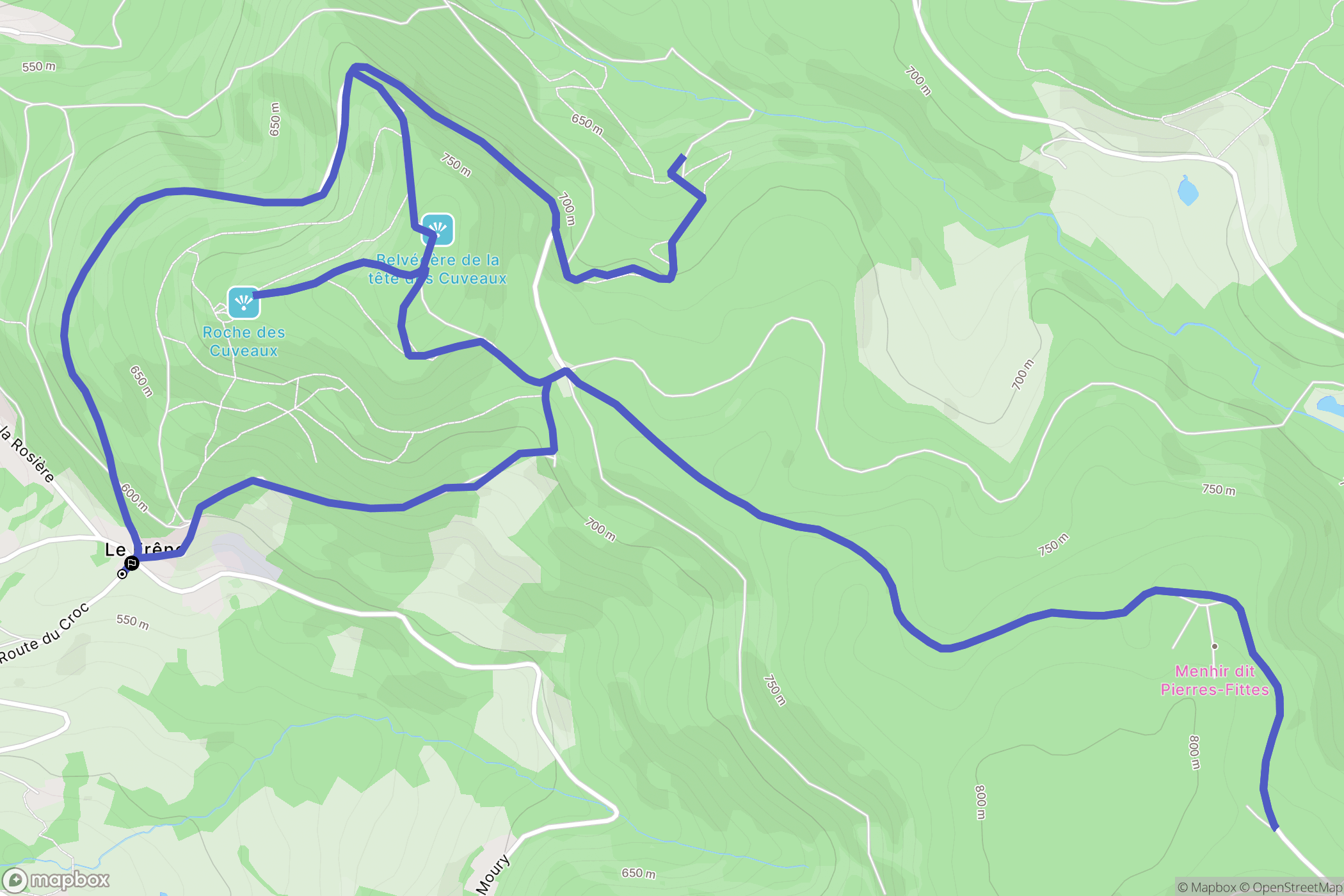 Eloyes: routekaart voor buitenactiviteiten - France