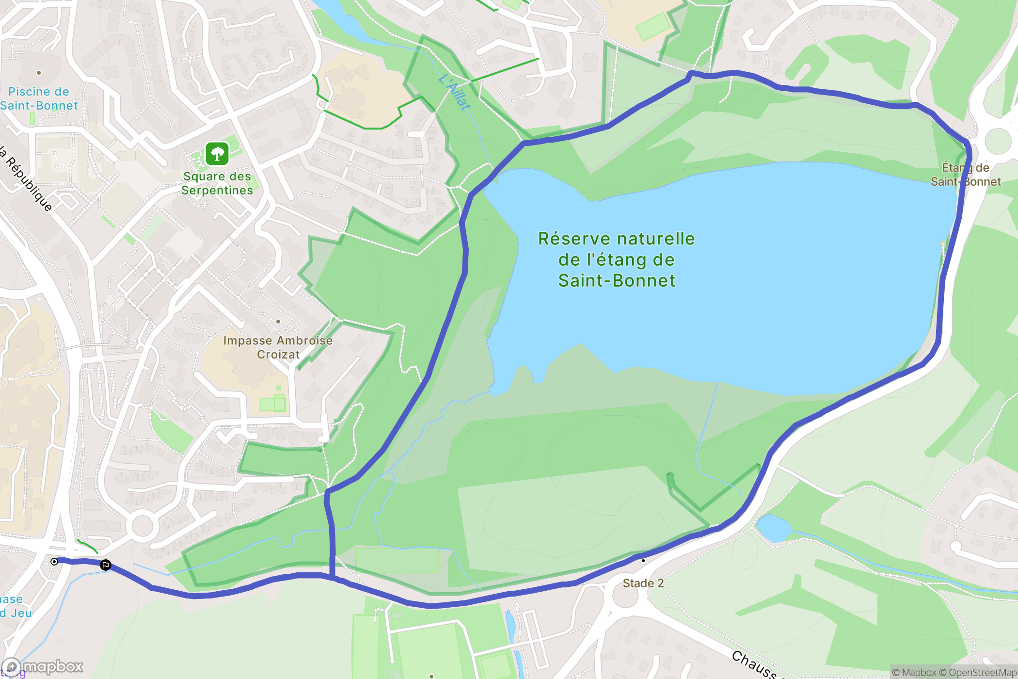 Villefontaine : carte du parcours de randonnée - France