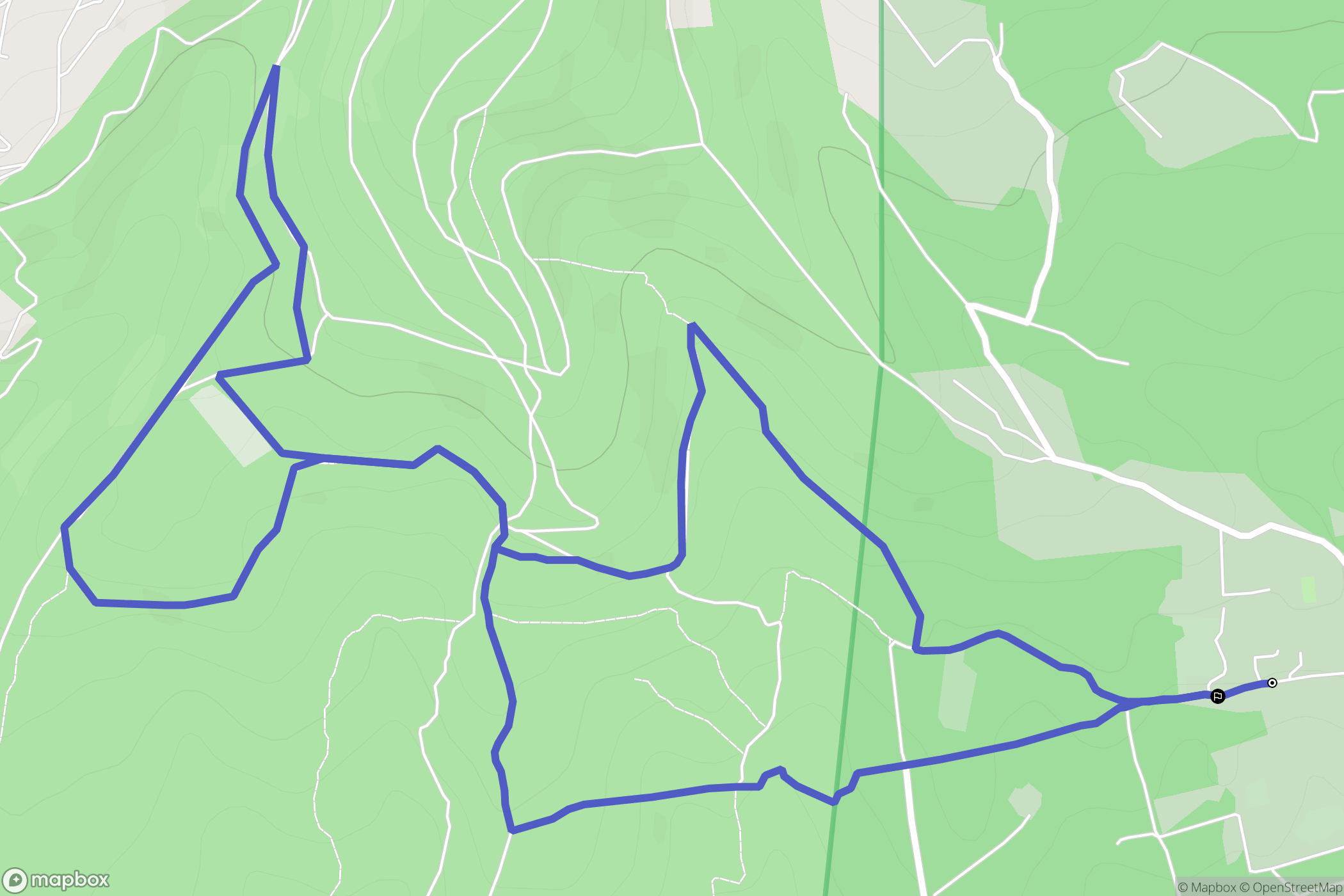 La Cadière-d'Azur : carte du parcours de randonnée - France