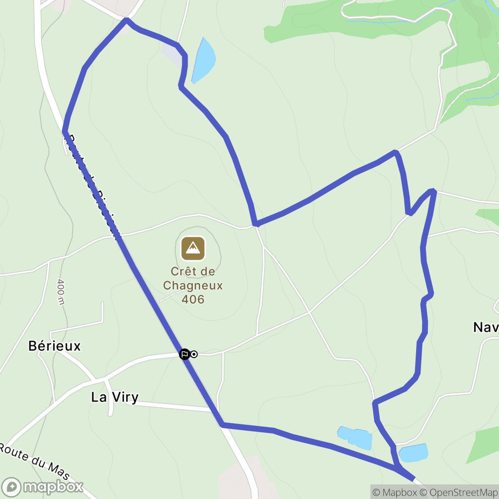 Saint-Joseph : carte du parcours de randonnée - France